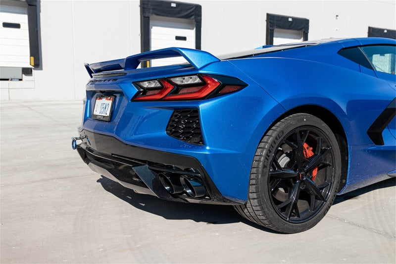 Corsa 2020 Corvette C8 3in Valved Cat-Back 4.5in Pol Quad Tips - Fits Factory Perf Exhaust w/ AFM - DTX Performance