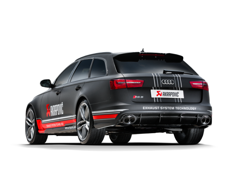 Akrapovic 14-17 Audi RS6 Avant (C7) Evolution Line Cat Back (Titanium) w/ Carbon Tips - DTX Performance