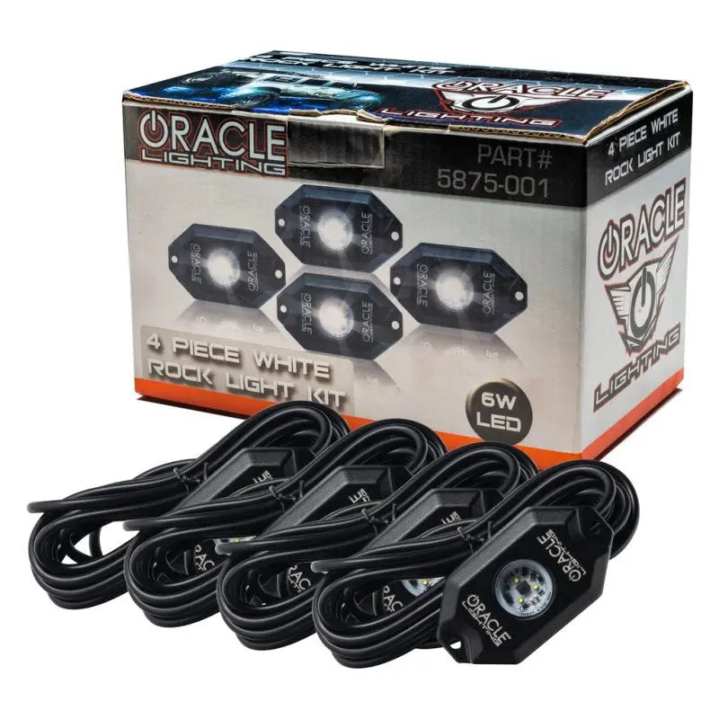 Oracle Underbody Wheel Well Rock Light Kit - White (4PCS) - 5000K - DTX Performance