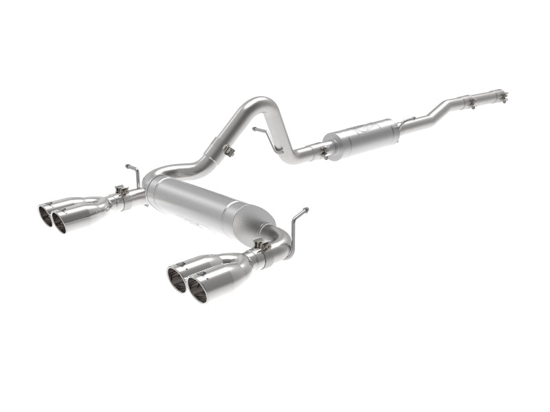 aFe Vulcan Series 2.5in 304SS Cat-Back Exhaust 07-18 Jeep Wrangler (JK) V6-3.6/3.8L w/ Polished Tips - DTX Performance