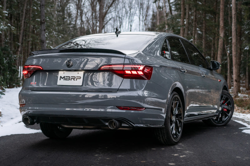 MBRP 19-21 VW Jetta GLI T304 SS 3in Cat-Back Dual Split Rear Exit Exhaust - Carbon Fiber Tips - DTX Performance