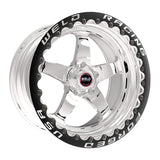 Weld S71 15x10.33 / 5x4.5 BP / 3.5in. BS Polished Wheel (Medium Pad) - Black Single Beadlock MT