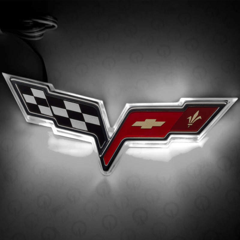 Oracle Chevrolet Corvette C6 Illuminated Emblem - Dual Intensity - White - DTX Performance