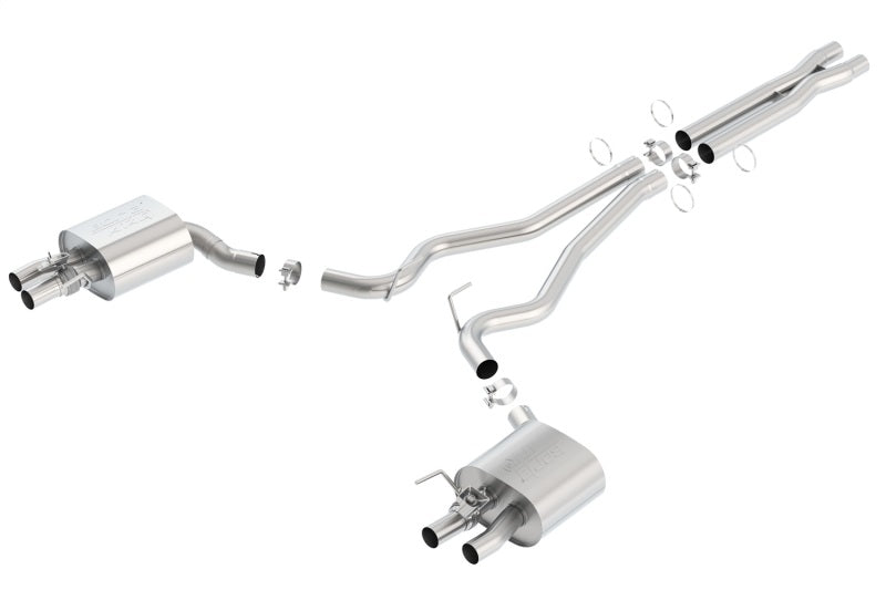 Borla 15-16 Ford Mustang Shelby GT350 5.2L ATAK Cat Back Exhaust (Uses Factory Valence) - DTX Performance