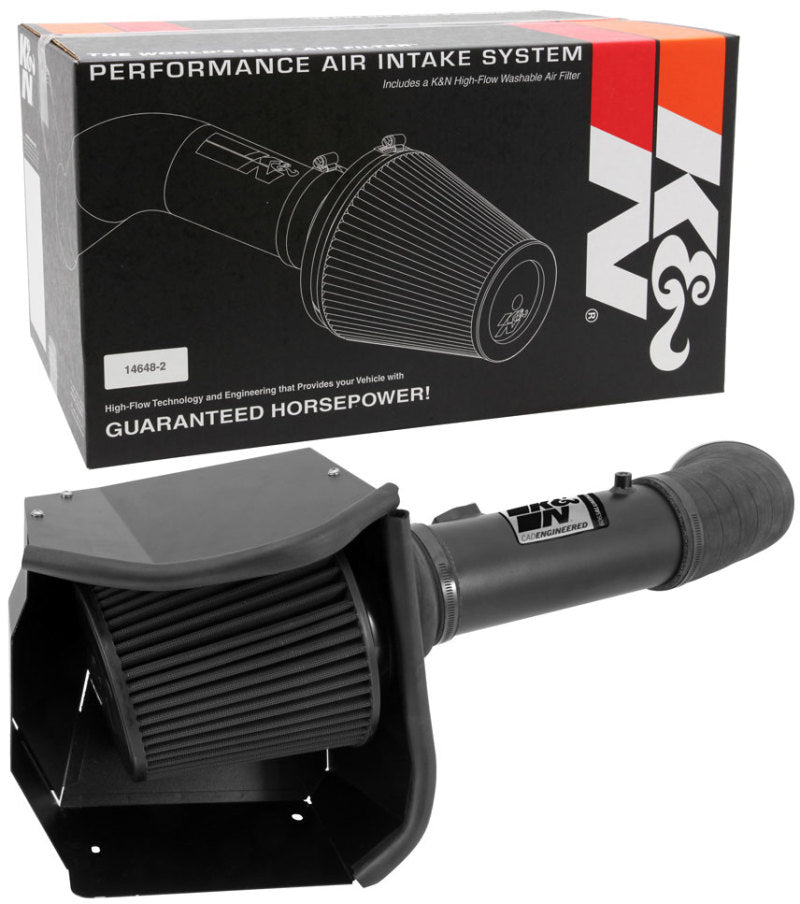 K&N 11-13 Ford F250/F350/F450/F550 Super Duty 6.7L V8 DSL Black Performance Intake Kit - DTX Performance