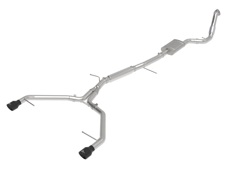 aFe 17-19 Audi A4 (B9) MACH Force-Xp 3in to 2.5in 304 SS Cat-Back Exhaust System-Dual SS Tips - DTX Performance