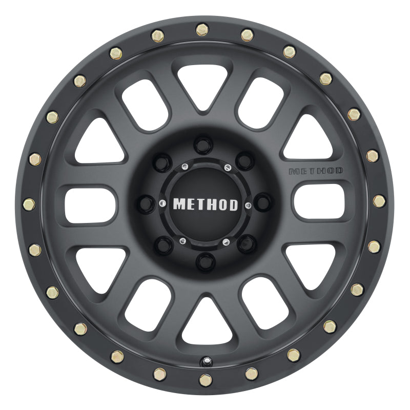 Method MR309 Grid 18x9 +18mm Offset 8x6.5 130.81mm CB Titanium/Black Street Loc Wheel - DTX Performance