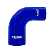 Load image into Gallery viewer, Mishimoto Silicone Reducer Coupler 90 Degree 2.5in to 4in - Blue - DTX Performance