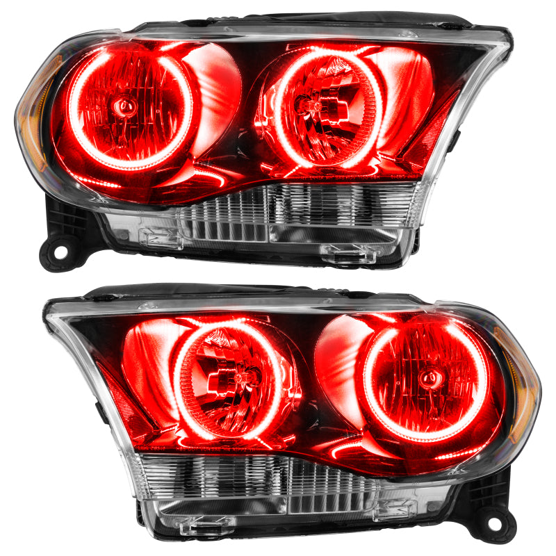 Oracle 11-13 Dodge Durango SMD HL Halogen - Black - Red - DTX Performance