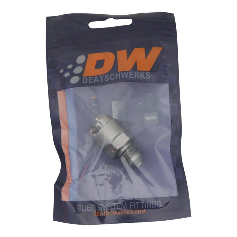 DeatschWerks 6AN Male Flare to 1/4in Female EFI Quick Connect Adapter - DTX Performance