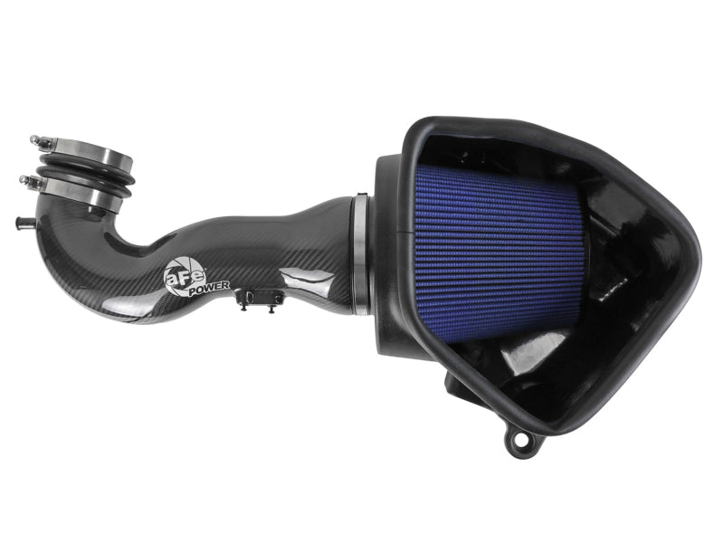 aFe 19-20 GM Trucks 5.3L/6.2L Track Series Carbon Fiber Cold Air Intake System With Pro 5R Filters - DTX Performance