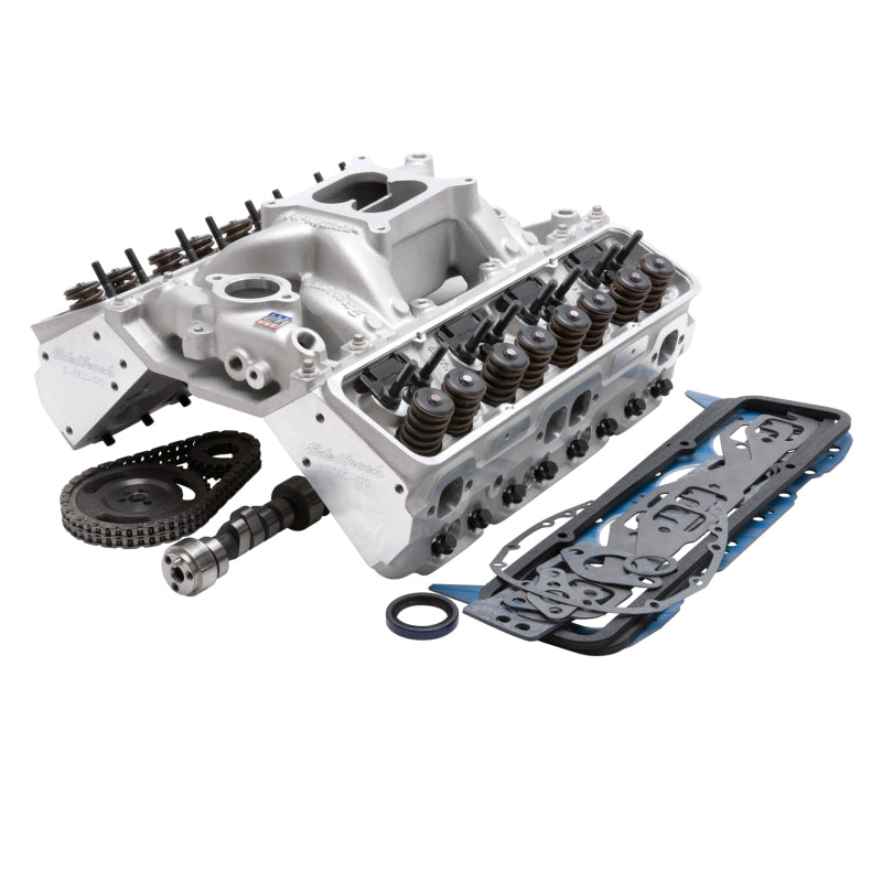 Edelbrock 435Hp Total Power Package Top-End Kit for Use On 1987 And Later SB-Chevy w/ Oe Lifters - DTX Performance