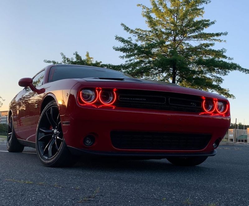 Oracle 15-21 Dodge Challenger Dynamic Surface Mount Headlight Halo Kit - ColorSHIFT - Dynamic - DTX Performance