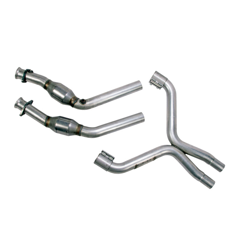 BBK 11-14 Mustang 3.7 V6 High Flow X Pipe With Catalytic Converters - 2-1/2 - DTX Performance