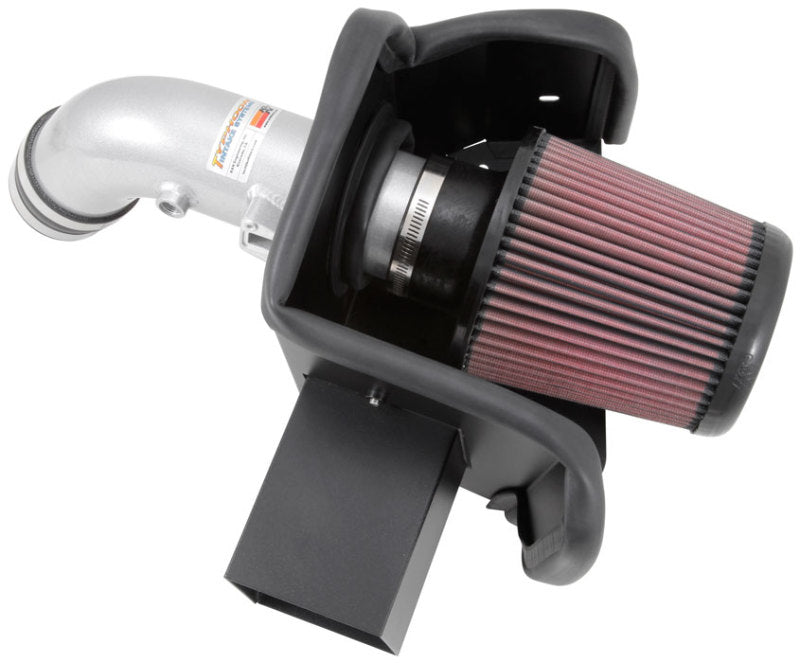 K&N 69 Series Typhoon Performance Intake Kit - Silver for 13-14 Nissan Altima 2.5L L4 - DTX Performance