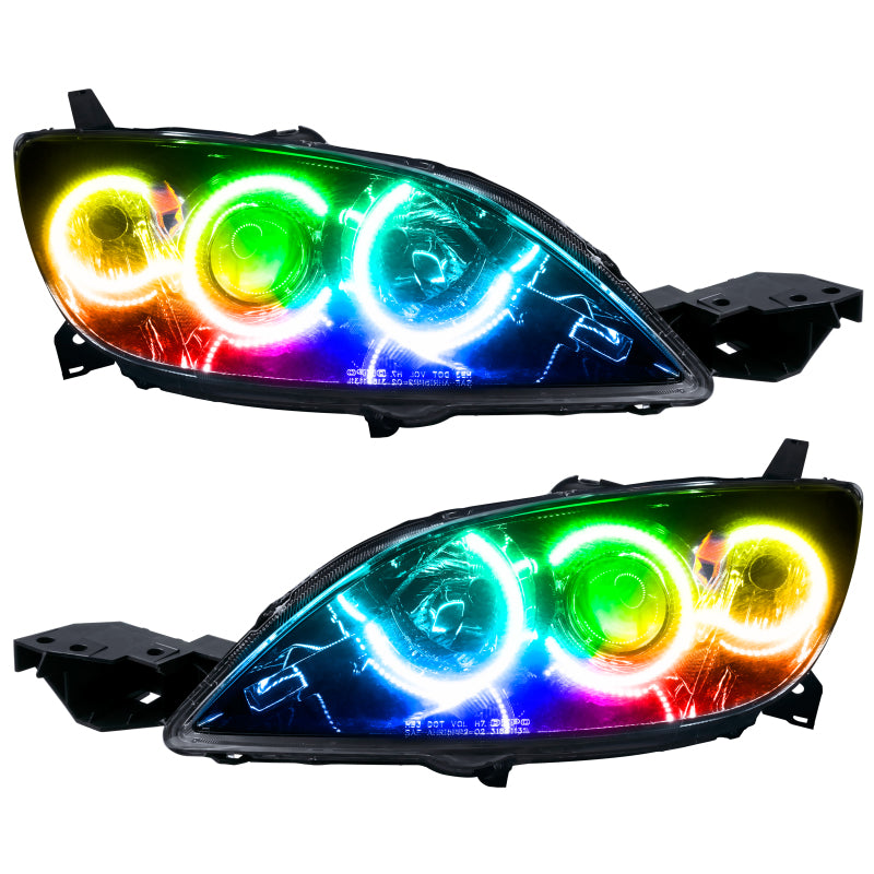 Oracle 04-09 Mazda 3 SMD HL - Hatchback - Halogen Style - ColorSHIFT w/ 2.0 Controller - DTX Performance