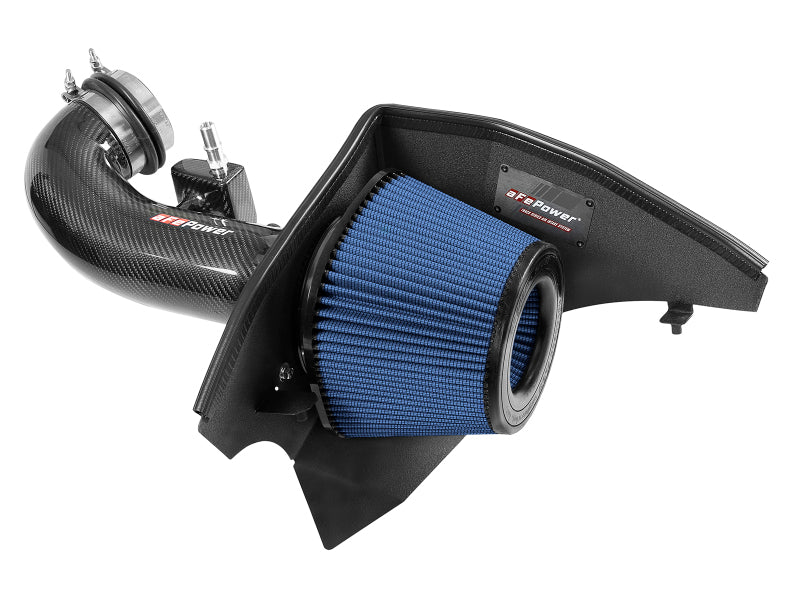 aFe 19-20 GM Trucks 5.3L/6.2L Track Series Carbon Fiber Cold Air Intake System With Pro 5R Filters - DTX Performance