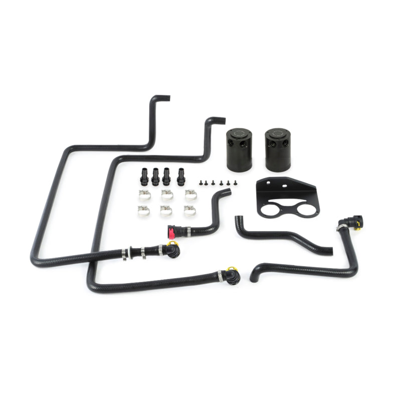 Mishimoto 15-16 Ford F-150 EcoBoost 3.5L Baffled Oil Catch Can Kit - Black - DTX Performance