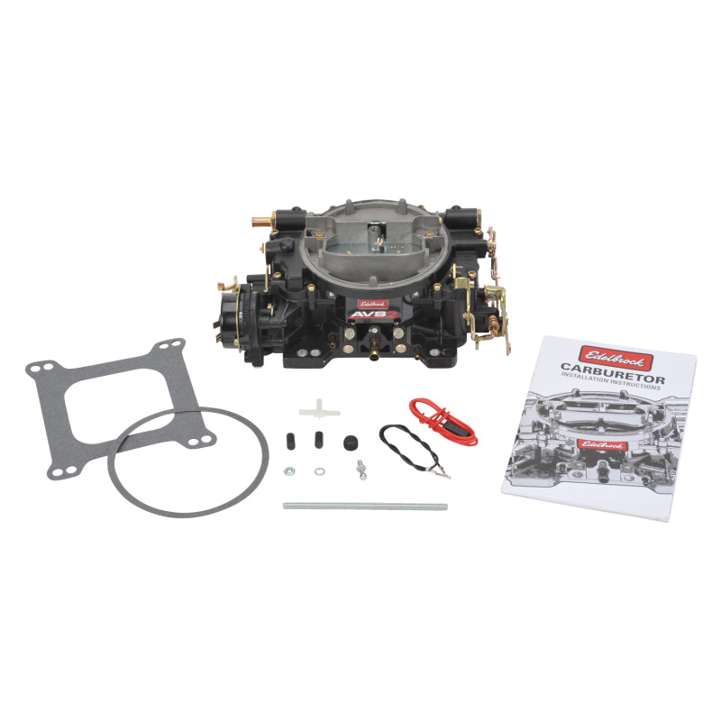 Edelbrock Carburetor Thunder AVS2 Series 650 CFM Electric Choke Black Powder Coated (Non-EGR) - DTX Performance