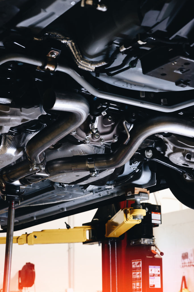 MBRP 18-22 Ford Mustang 2.3L Ecoboost 3in Cat-Back Exhaust w/ Quad Carbon Fiber SS Tips - T304 - DTX Performance