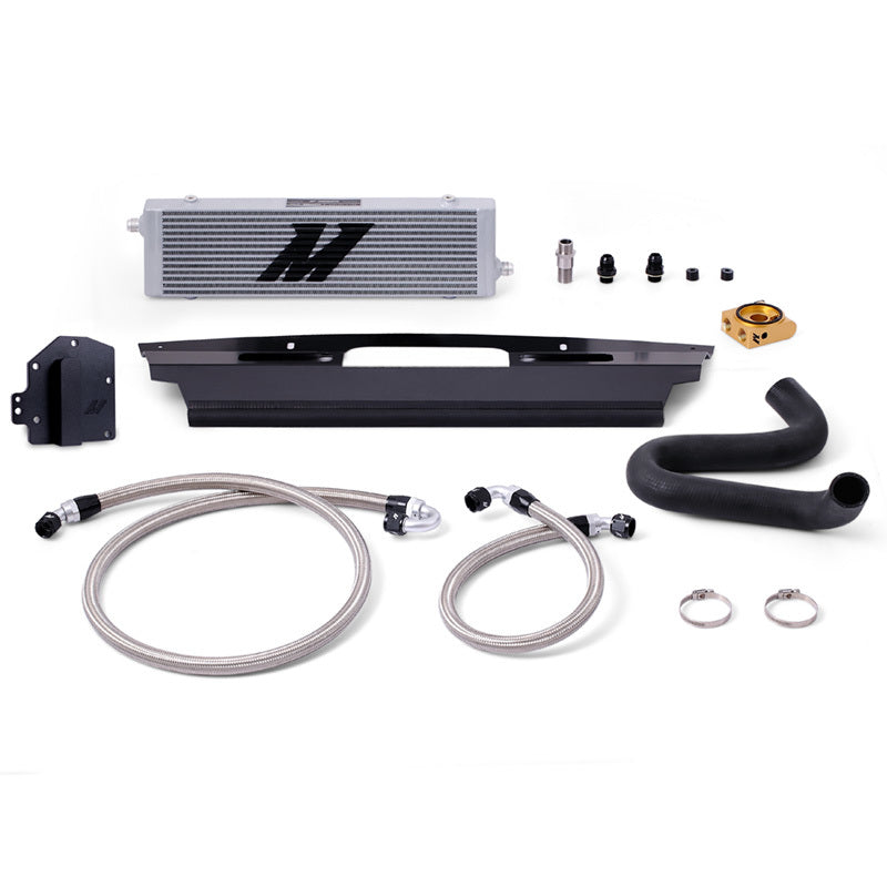 Mishimoto 15-17 Ford Mustang GT Right-Hand Drive Thermostatic Oil Cooler Kit - Silver - DTX Performance