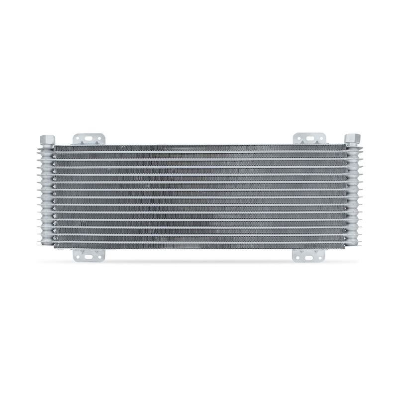 Mishimoto 13-Row Stacked Plate Transmission Cooler - Silver - DTX Performance