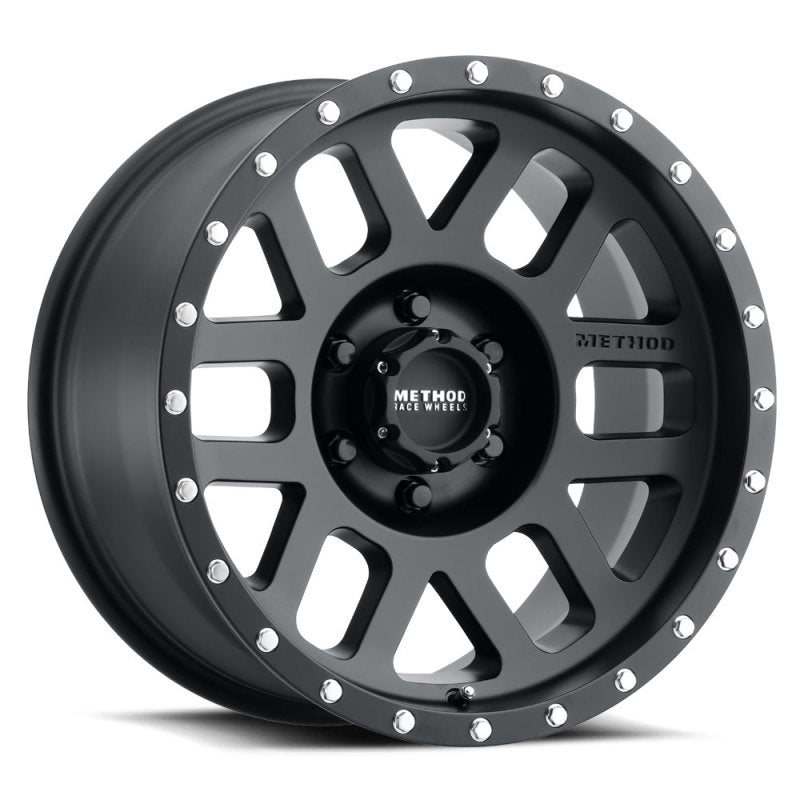 Method MR306 Mesh 17x8.5 0mm Offset 6x135 94mm CB Matte Black Wheel - DTX Performance