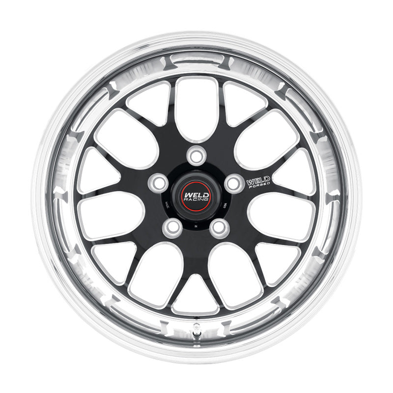 Weld S77 20x9 / 5x5in BP / 5.8in. BS Black Wheel (High Pad) - Non-Beadlock - DTX Performance