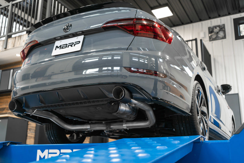 MBRP 19-21 VW Jetta GLI T304 SS 3in Cat-Back Dual Split Rear Exit Exhaust - Carbon Fiber Tips - DTX Performance