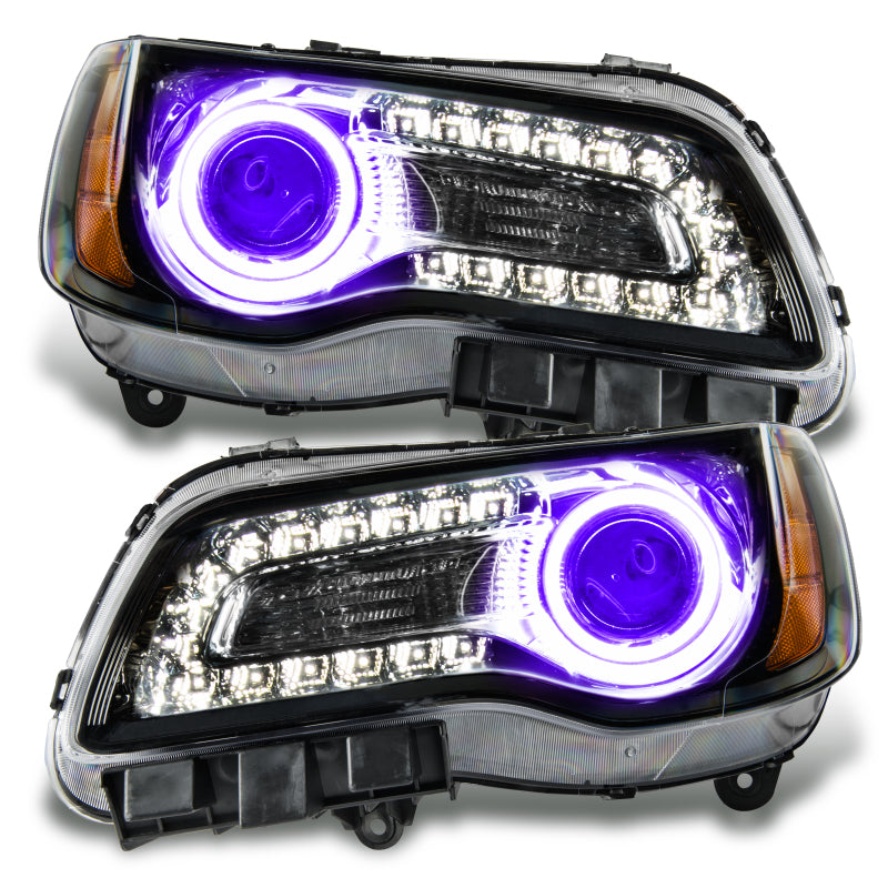 Oracle 11-14 Chrysler 300C SMD HL - Black - NON HID - UV/Purple - DTX Performance