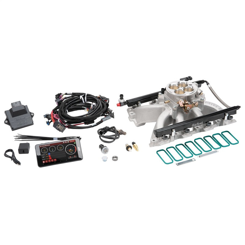 Edelbrock Pro Flo 4 EFI System Seq Port LS Gen III/IV Victor Jr Cath Port 550 Max HP 35lb/hr - DTX Performance