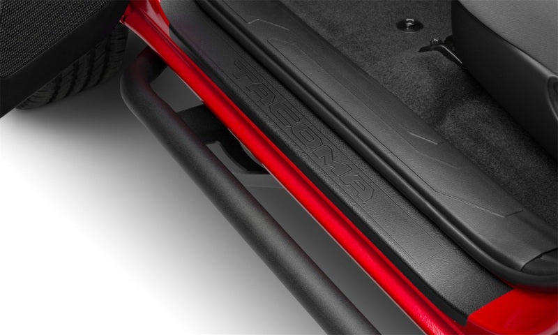 N-Fab Trail Slider Steps 16-20 Toyota Tacoma Crew Cab All Beds - SRW - Textured Black - DTX Performance