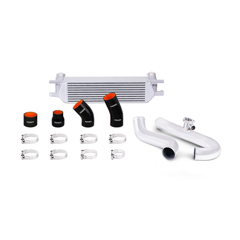 Mishimoto 2015 Ford Mustang EcoBoost Performance Intercooler Kit - Silver Core Polished Pipes - DTX Performance