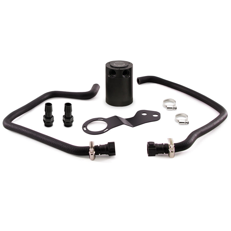 Mishimoto 2016+ Chevrolet Camaro SS Baffled Oil Catch Can Kit - Black - DTX Performance