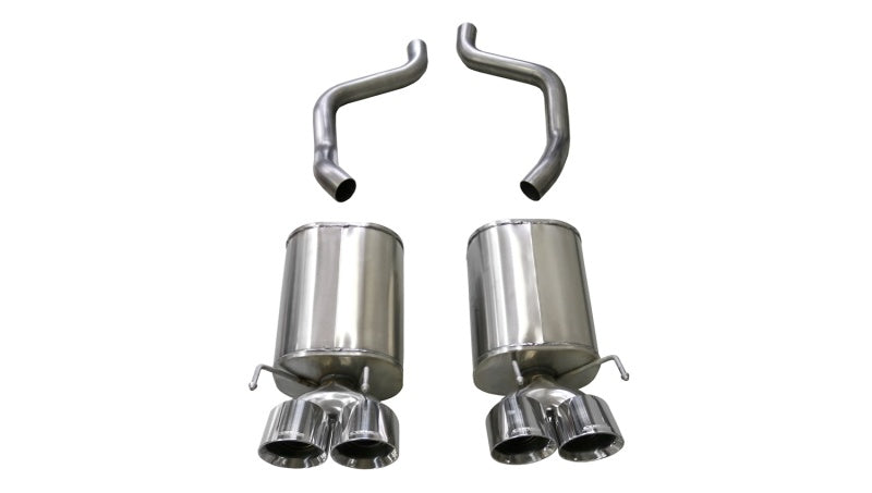 Corsa 09-13 Chevrolet Corvette (C6) 6.2L Polished Xtreme Axle-Back Exhaust w/4.5in Tips - DTX Performance