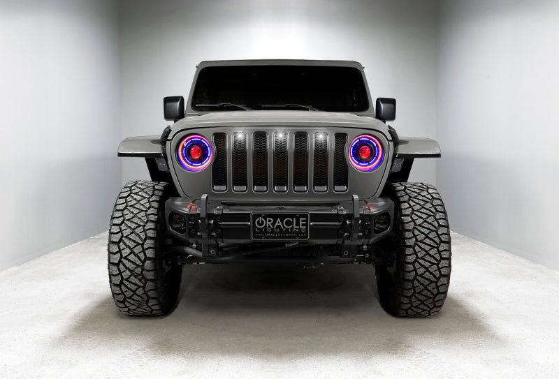 Oracle Pre-Runner Style LED Grille Kit for Jeep Wrangler JL - White - DTX Performance