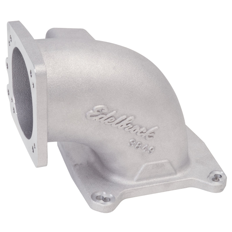 Edelbrock High Flow Intake Elbow 95mm Throttle Body to Square-Bore Flange As-Cast Finish - DTX Performance