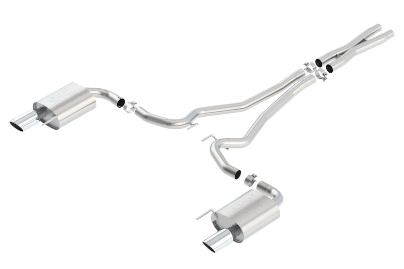 Borla Atak S Cat-Back 15-17 Ford Mustang GT 5.0L V8 MT/AT 2.5in pipe 4in tip - DTX Performance