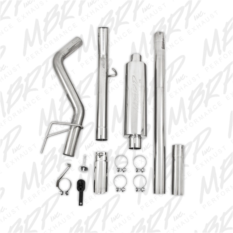 MBRP 06-08 Ram Hemi 1500 Mega Cab 5.7L / 03-13 Ram Hemi 2500/3500 5.7L T409 3in Cat Back Single Side - DTX Performance