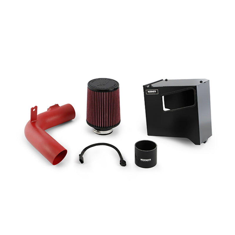 Mishimoto 15-16 Subaru WRX Performance Race Air Intake Kit - Wrinkle Red - DTX Performance