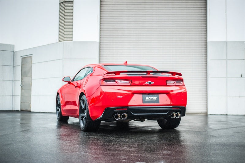 Borla 16 Chevy Camaro SS 6.2L w/ Dual NPP Atak Quad RD RL Tips Dual Exit Rear Section Exhaust - DTX Performance