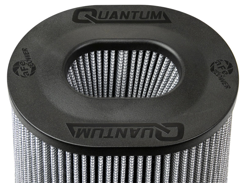 aFe Quantum Pro DRY S Air Filter Inverted Top - 5.5inx4.25in Flange x 9in Height - Dry PDS - DTX Performance