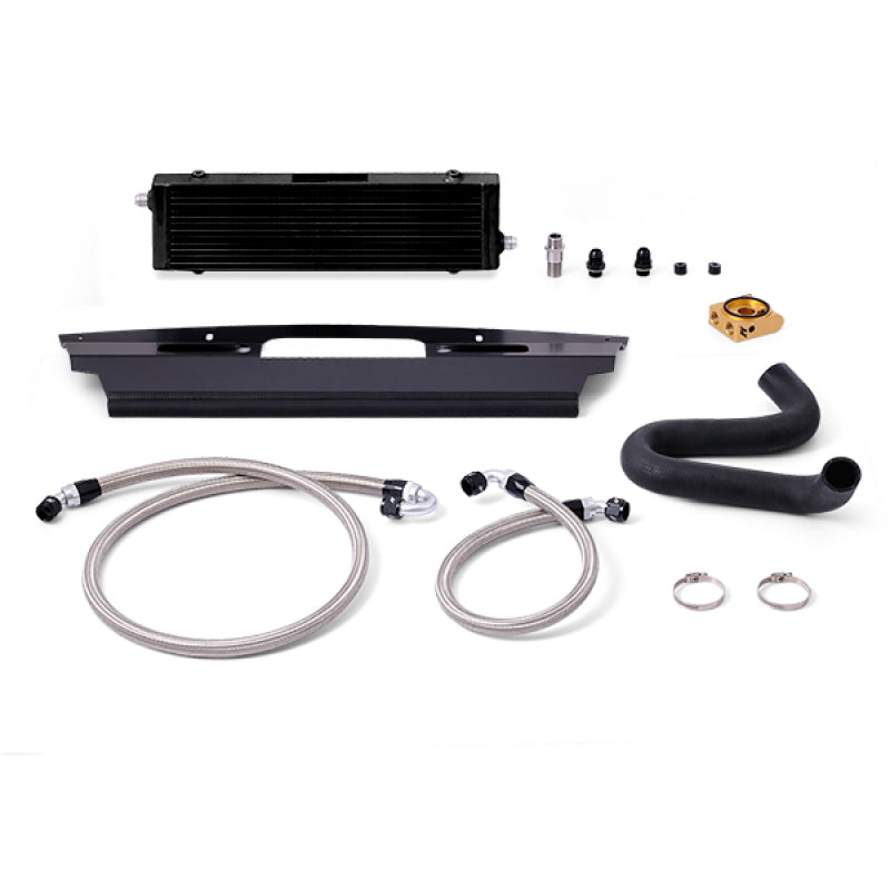 Mishimoto 2015+ Ford Mustang GT Thermostatic Oil Cooler Kit - Black - DTX Performance