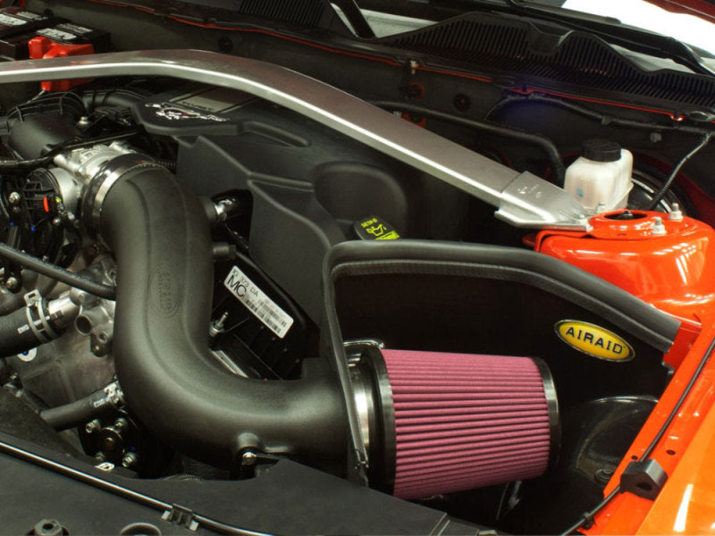 Airaid 11-14 Ford Mustang 3.7L V6 MXP Intake System w/ Tube (Oiled / Red Media) - DTX Performance