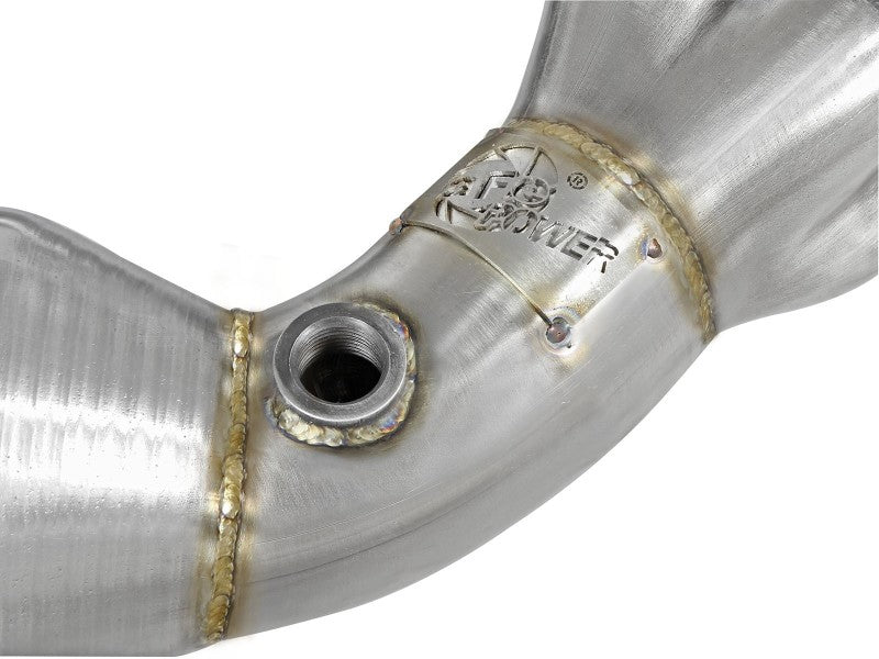 aFe 12-17 Toyota 86 / FRS / BRZ Twisted Steel 304 Stainless Steel Long Tube Header w/ Cat - DTX Performance