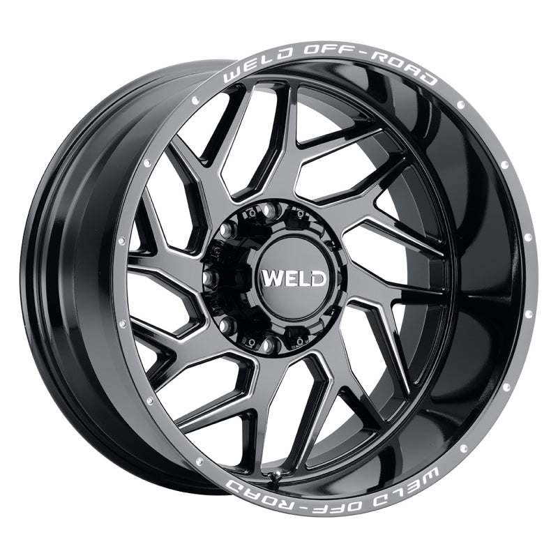 Weld Off-Road W117 22X10 Fulcrum 5X127 5X139.7 ET-18 BS4.75 Gloss Black MIL 87.1 - DTX Performance