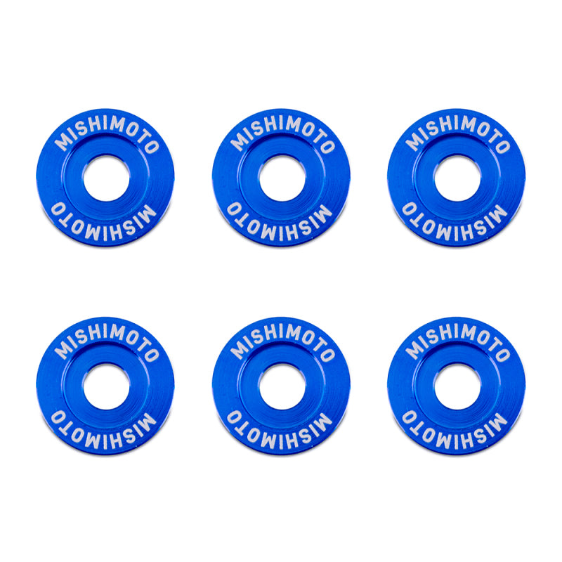 Mishimoto Small Fender Washer Kit (6pcs) - Blue - DTX Performance