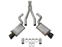 Load image into Gallery viewer, aFe Mach Force-Xp 3in CB Stainless Steel Dual Exhaust System w/ Black Tips 09-15 Cadillac CTS-V - DTX Performance