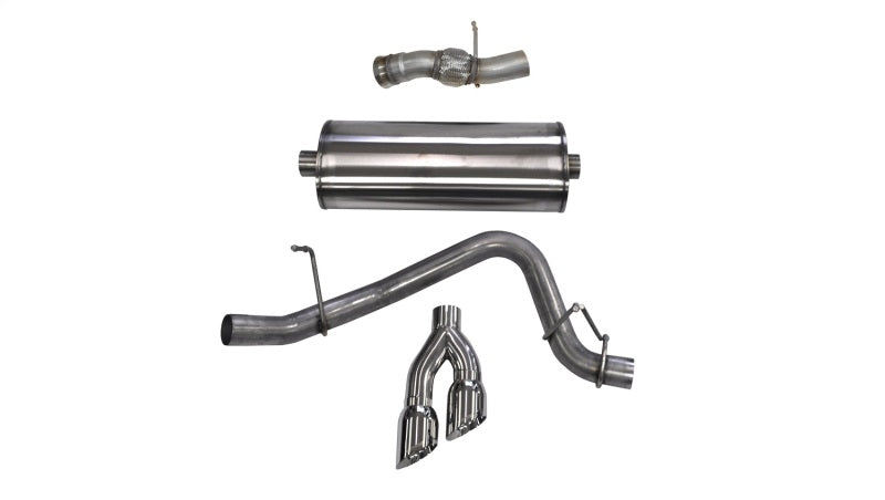 Corsa 15-16 GMC Yukon Denali 6.2L V8 Single Side Exit Cat-Back Exhaust w/ Polished Tips - DTX Performance