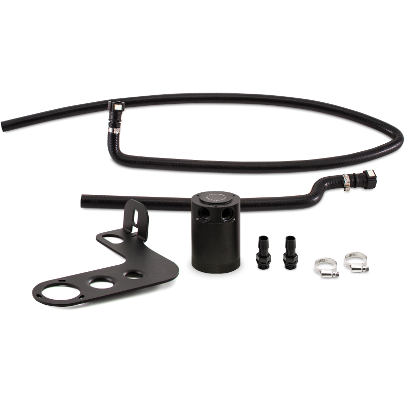 Mishimoto 10-15 Chevrolet Camaro SS (Automatic) Baffled Oil Catch Can Kit - Black - DTX Performance